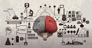 brain and various icons
