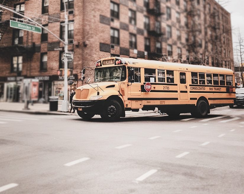 selling to school districts features a school bus